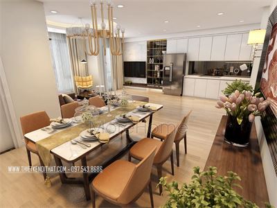 Thiết kế nội thất chung cư đậm phong cách hiện đại tại Mipec