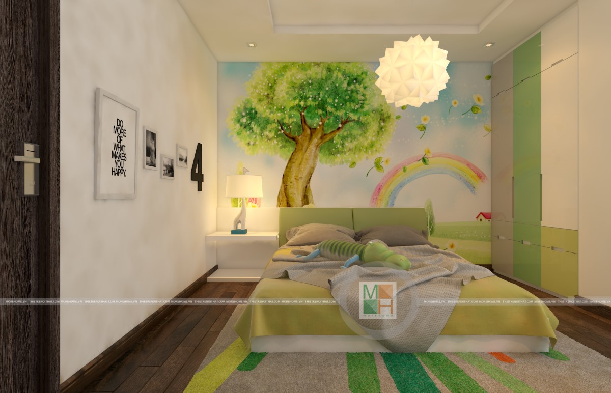 Thiết kế nội thất phòng ngủ đẹp cho bé yêu